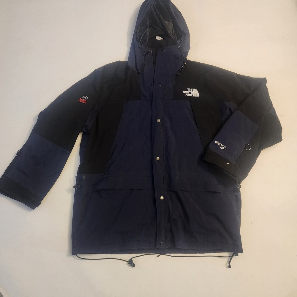 The North Face Summit Series Gore-Tex XCR Jacket Mens XXL Navy Black Parka Hood